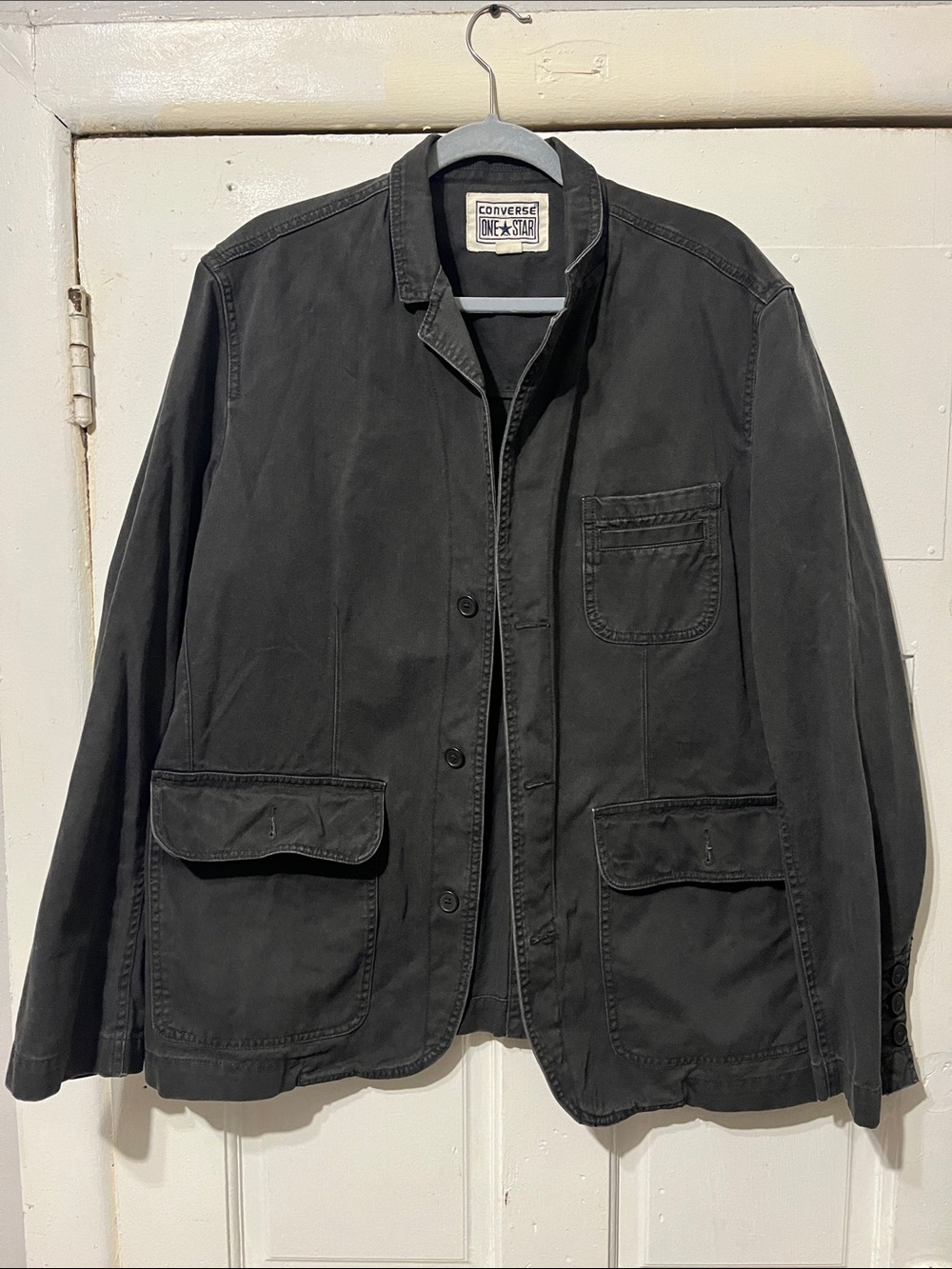 Converse Men's Black Casual Utility Jacket